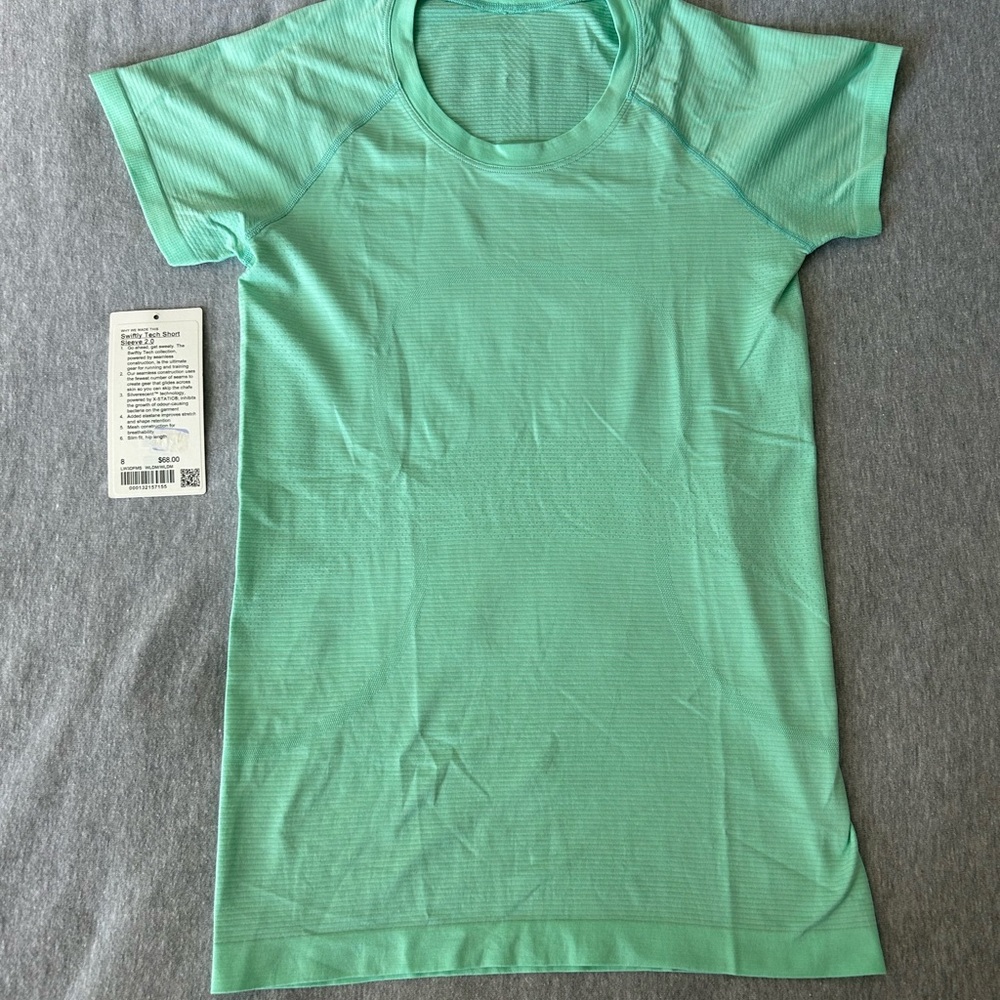 Lululemon Mint Green Swiftly Tech Short Sleeve 2.0